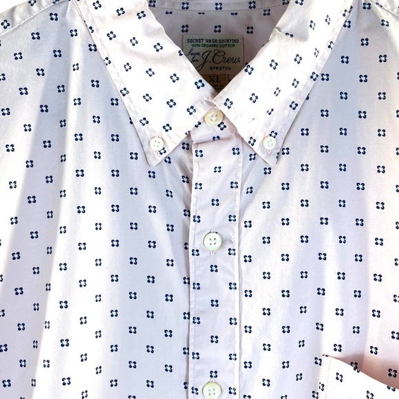J. Crew "Secret Wash Shirting" Classic Fit Button Down Long Sleeve Pink Shirt XL - Picture 6 of 12